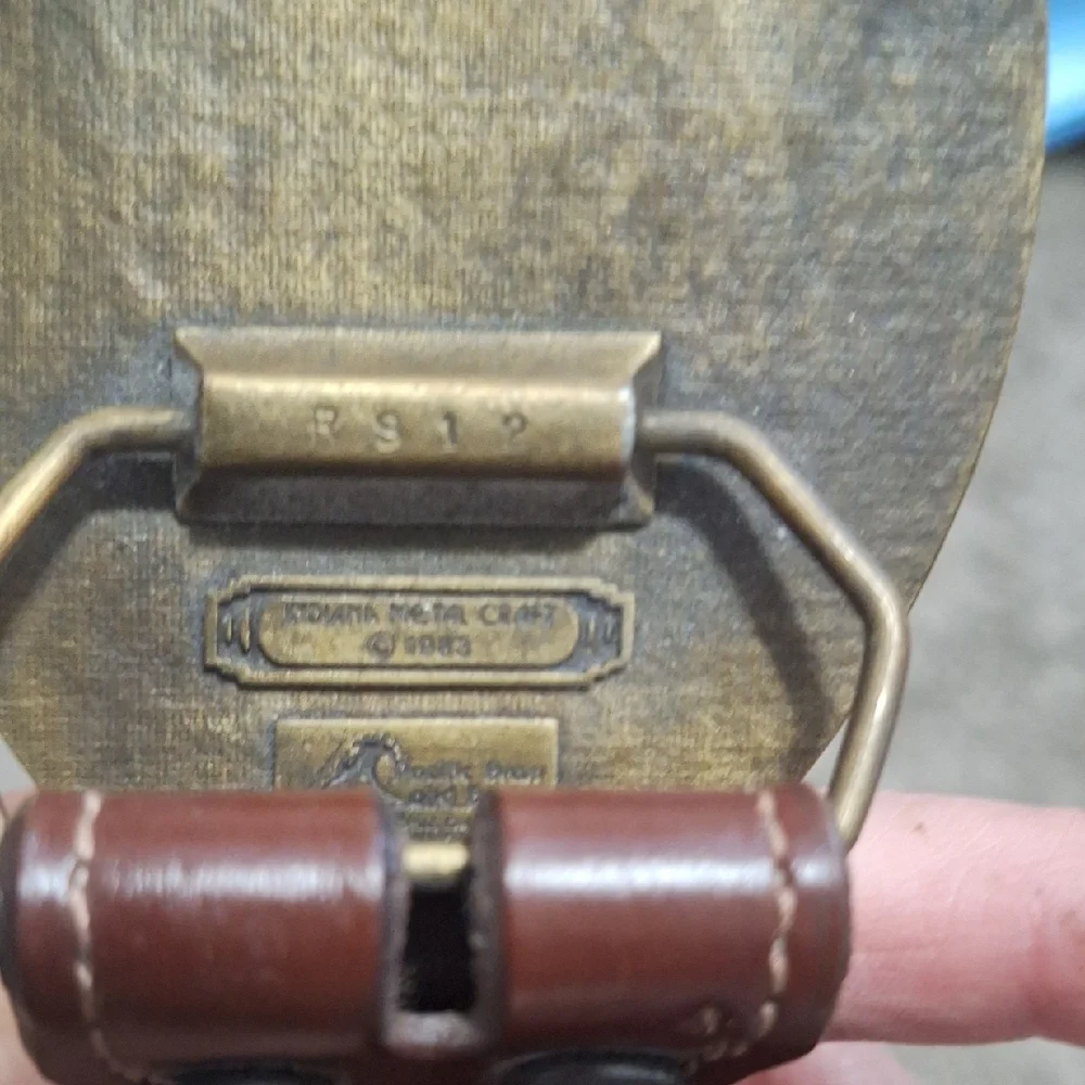 Pacific Brass And Buckle Las Vegas Slots Buckle-Brown Leather Embossed Belt